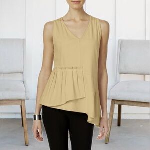Love Scarlett Faux-Suede Asymmetrical Blouse